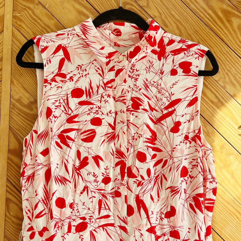 Hobbs London Belinda Fit and Flare Floral Print Shirt Dress - Picture 2 of 6